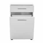 Ντουλάπι - Καλάθι απλύτων Diamond Megapap χρώμα λευκό gloss 52x38x83εκ. - Image 6