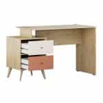 Γραφείο εργασίας Terra Megapap χρώμα florida oak 129x55x75εκ. - Image 4