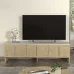 Έπιπλο τηλεόρασης Rebel Megapap χρώμα rota oak - sandstone 150x35x45εκ. - Image 3