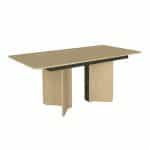 Τραπέζι Lava Megapap χρώμα rota oak - ανθρακί 180x90x76,8εκ. - Image 5