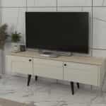 Έπιπλο τηλεόρασης Sevilla Megapap χρώμα sandstone - travertine 150x35x45,6εκ. - Image 3