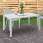 Τραπέζι πολυπροπυλενίου Kalan Megapap χρώμα λευκό 150x90x75εκ. - Image 2