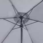 Ομπρέλα κήπου Capri Megapap αλουμινίου χρώμα ανθρακί Ø3m. - Image 3