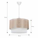 Φωτιστικό οροφής Whitehouse Megapap υφασμάτινο μονόφωτο χρώμα χρυσό 30x20x55εκ. - Image 3