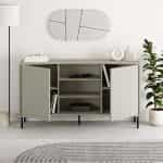Μπουφές Frem Megapap χρώμα ash green 150x40x81εκ. - Image 2