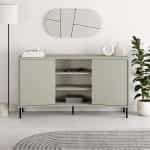 Μπουφές Frem Megapap χρώμα ash green 150x40x81εκ. - Image 3