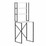 Έπιπλο πλυντηρίου Bobby Megapap χρώμα λευκό 67x60x178εκ. - Image 3