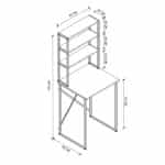 Έπιπλο πλυντηρίου Bobby Megapap χρώμα λευκό 67x60x178εκ. - Image 4