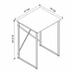 Έπιπλο πλυντηρίου Doyle Megapap χρώμα λευκό 67x60x92,8εκ. - Image 4