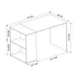 Γραφείο εργασίας Smyrna Megapap χρώμα λευκό 120x60x74,4εκ. - Image 6