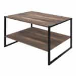 Τραπεζάκι σαλονιού Giza Megapap χρώμα rustic καρυδί 90,2x50,3x50,4εκ. - Image 3