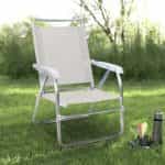 Καρεκλάκι παραλίας Alu Megapap αλουμινίου χρώμα λευκό 54x52x80εκ. - Image 2