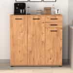 Παπουτσοθήκη - ντουλάπι Polly Megapap χρώμα pine oak 108x35x108εκ. - Image 3