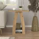 Τραπεζάκι βοηθητικό - Κομοδίνο Deros Megapap χρώμα sepet oak 45x45x56εκ. - Image 2