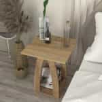 Τραπεζάκι βοηθητικό - Κομοδίνο Deros Megapap χρώμα sepet oak 45x45x56εκ. - Image 3