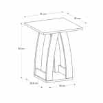 Τραπεζάκι βοηθητικό - Κομοδίνο Deros Megapap χρώμα sepet oak 45x45x56εκ. - Image 5