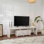 Έπιπλο τηλεόρασης Enclave Megapap χρώμα εφέ μαρμάρου 180x31,3x50εκ. - Image 2