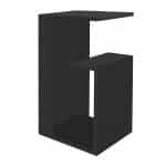 Τραπεζάκι βοηθητικό Rosana Megapap χρώμα μαύρο 35x29,5x60εκ. - Image 4