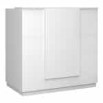 Γραφείο υποδοχής - reception Gemini Megapap χρώμα λευκό 120x70x110εκ. - Image 7