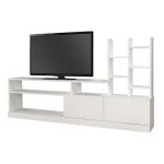 Σύνθεση τηλεόρασης Pesaro Megapap χρώμα λευκό 165x25x91,3εκ. - Image 6