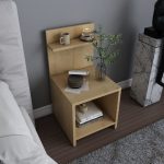 Κομοδίνο Ulman Megapap χρώμα sapphire oak 35x37x72εκ. - Image 2