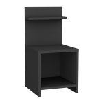 Κομοδίνο Ulman Megapap χρώμα ανθρακί 35x37x72εκ. - Image 4