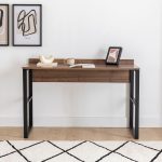 Γραφείο εργασίας Rana Megapap χρώμα καρυδί - μαύρο 120x60x78,8εκ. - Image 2
