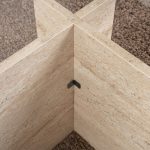 Τραπεζάκι σαλονιού Vetrino Megapap γυάλινο χρώμα travertine 105x65x40εκ. - Image 5