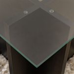 Τραπεζάκι σαλονιού Vetrino Megapap γυάλινο χρώμα μαύρο 105x65x40εκ. - Image 4