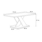 Τραπεζάκι σαλονιού Marcello Megapap χρώμα λευκό 110x55x47εκ. - Image 4