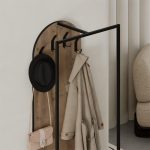 Έπιπλο εισόδου Archy Megapap από μελαμίνη - μέταλλο χρώμα ανοιχτό καρυδί 53x31,7x180εκ. - Image 4