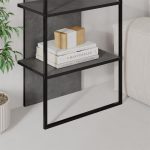 Βιβλιοθήκη Archy Megapap χρώμα γκρι ρετρό 53x31,7x180εκ. - Image 3