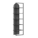 Βιβλιοθήκη Archy Megapap χρώμα γκρι ρετρό 53x31,7x180εκ. - Image 4