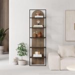 Βιβλιοθήκη Archy Megapap χρώμα ανοιχτό καρυδί 53x31,7x180εκ. - Image 2
