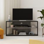 Έπιπλο τηλεόρασης γωνιακό Echo Megapap χρώμα γκρι ρετρό 98x37x45εκ. - Image 2