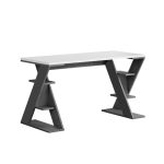 Γραφείο εργασίας Papillon Megapap χρώμα ανθρακί - λευκό 137x60x75εκ - Image 4