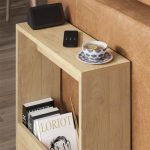 Τραπεζάκι βοηθητικό Simpi Megapap χρώμα sapphire oak 55x20x60εκ. - Image 2
