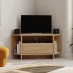 Έπιπλο τηλεόρασης γωνιακό Viva Megapap χρώμα sapphire oak 95,7x35,4x45εκ. - Image 3