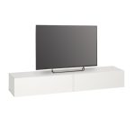 Έπιπλο τηλεόρασης επιτοίχιο Espanse Megapap χρώμα λευκό 241,8x31,7x30εκ. - Image 5