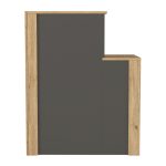 Γραφείο υποδοχής - reception Enter Megapap χρώμα sepet oak - ανθρακί 86,9x40x110,3εκ. - Image 7