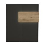 Γραφείο υποδοχής - reception Aloha Megapap με LED χρώμα ανθρακί - sepet oak 95,5x40x110,3εκ. - Image 7