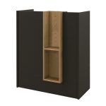 Γραφείο υποδοχής - reception Bonveno Megapap χρώμα ανθρακί - sepet oak 90x43,2x110εκ. - Image 8