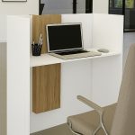 Γραφείο υποδοχής - reception Bonveno Megapap χρώμα λευκό - sepet oak 90x43,2x110εκ. - Image 2