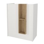 Γραφείο υποδοχής - reception Bonveno Megapap χρώμα λευκό - sepet oak 90x43,2x110εκ. - Image 4