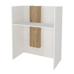 Γραφείο υποδοχής - reception Bonveno Megapap χρώμα λευκό - sepet oak 90x43,2x110εκ. - Image 6