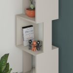 Βιβλιοθήκη Piri Megapap χρώμα sandstone 35x30x161εκ. - Image 2
