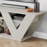 Έπιπλο τηλεόρασης Pipralla Megapap χρώμα sandstone 110x30x40εκ. - Image 3