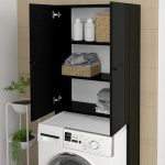 Έπιπλο πλυντηρίου Romme Megapap χρώμα μαύρο 65x27,1x180εκ. - Image 5