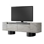 Έπιπλο τηλεόρασης Haven Megapap χρώμα travertine 180x30x50εκ. - Image 6