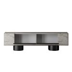 Έπιπλο τηλεόρασης Haven Megapap χρώμα travertine 180x30x50εκ. - Image 7